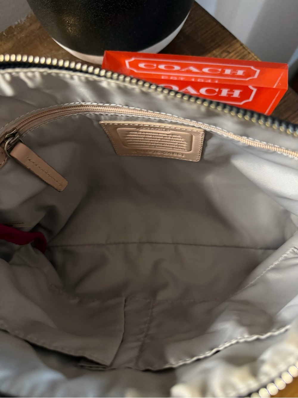 Coach Nylon Signature Tote & Crossbody Bag - Picture 14 of 16